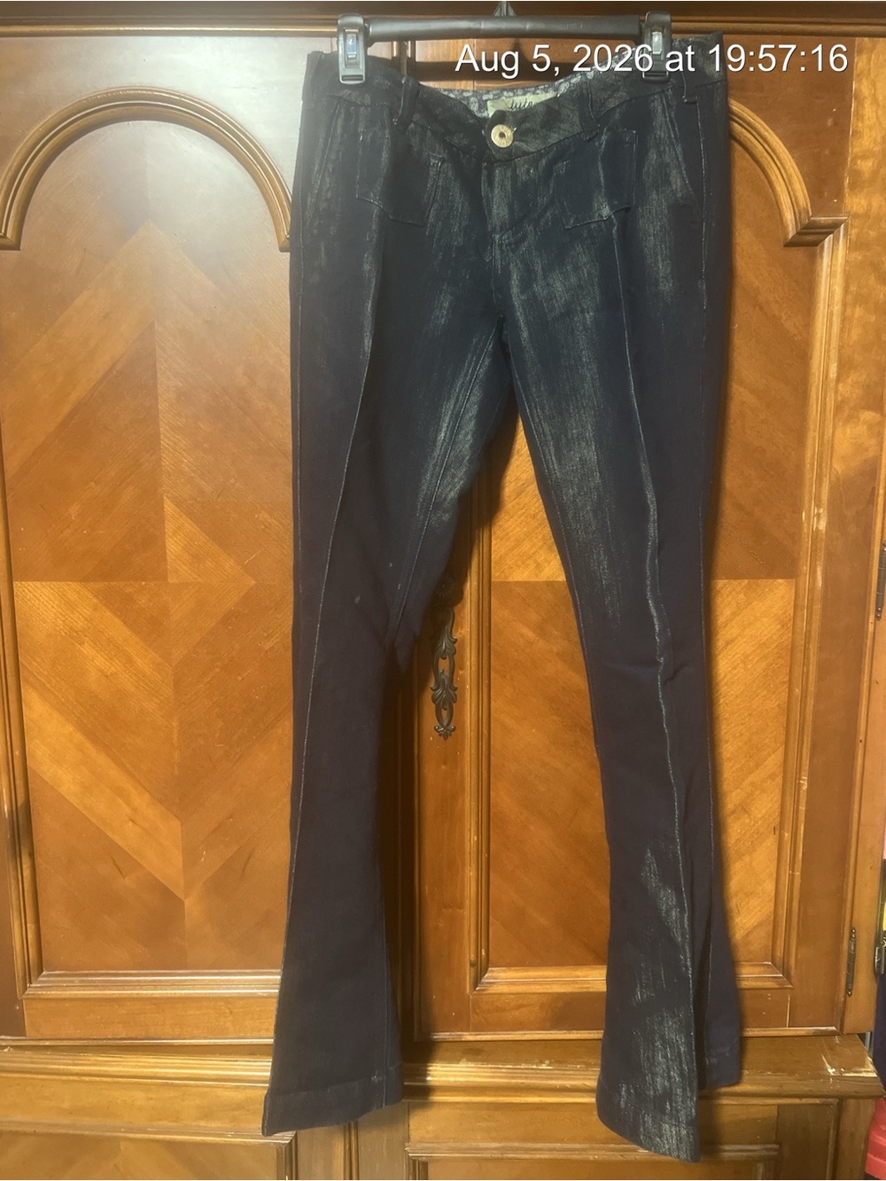 Tyte Jeans Blue Wide-Leg Denim with Subtle Sheen